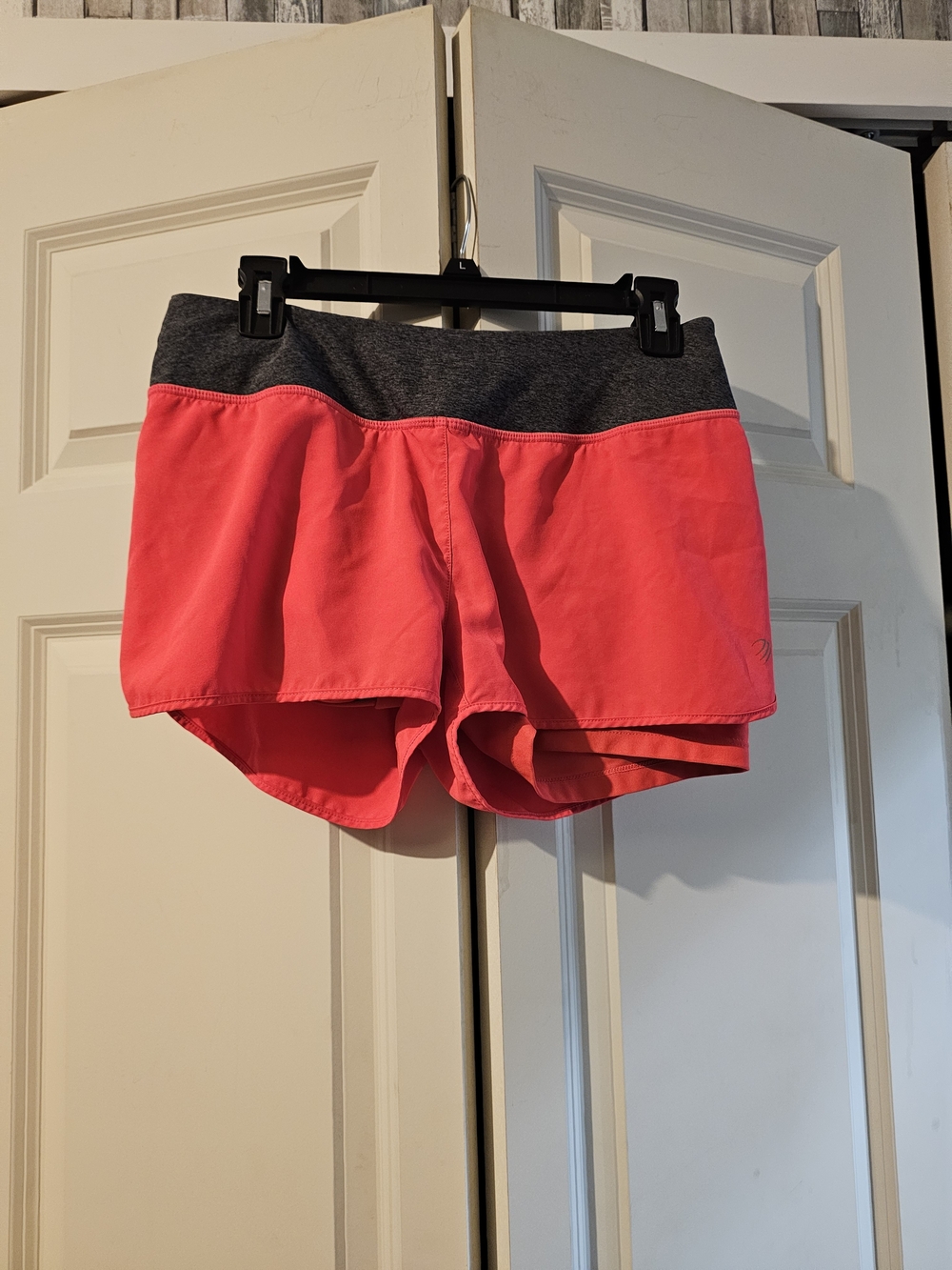 Women's MPG Coral Athletic Shorts with Charcoal Waistband SZ S